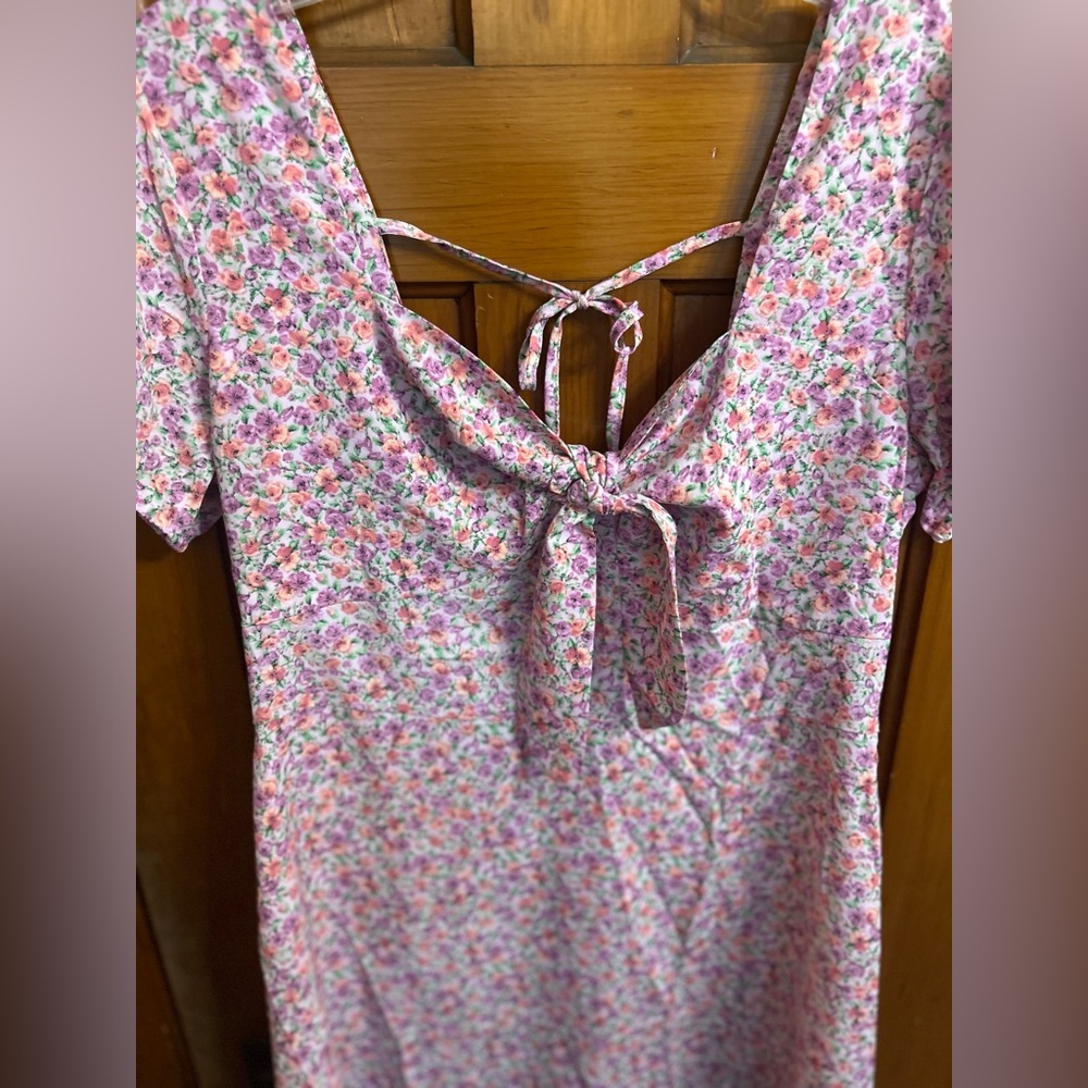 Cupshe Floral Milkmaid Dress, Size XL